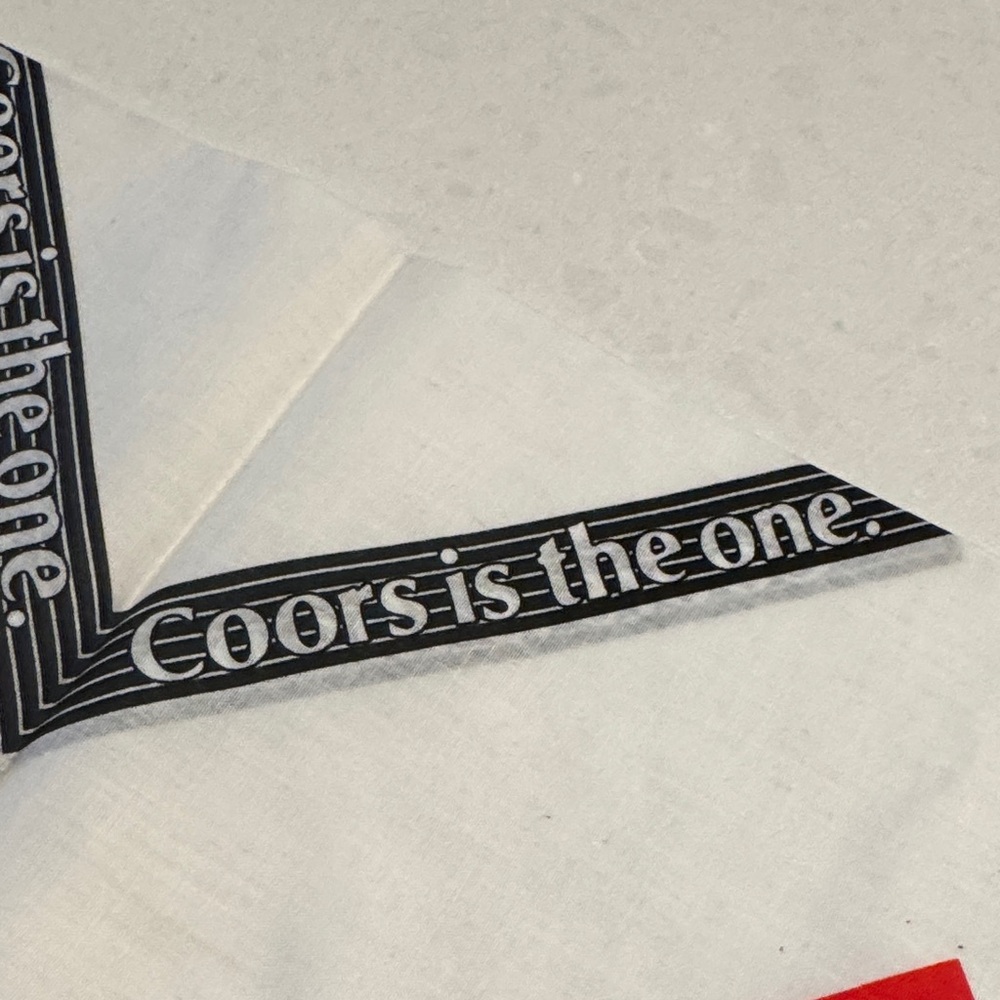 Coors White and Red Men's Scarf - Picture 4 of 5